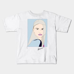 Pink Touch #woman #girl #beauty #fineart #popart #home #decor #fashion #buyart #artprint #minimal #drawing Kids T-Shirt